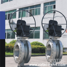 Cast Steel RF Flange Gear High Performance Butterfly Valve